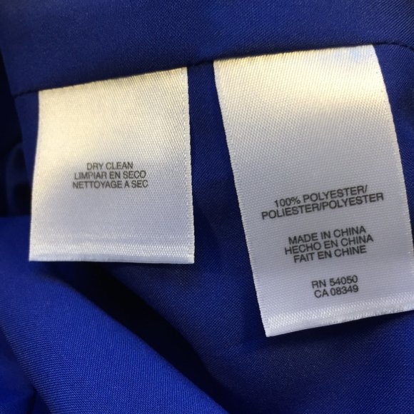 Jones New York Blue and White Abstract Dress Size 10 - Picture 2 of 6